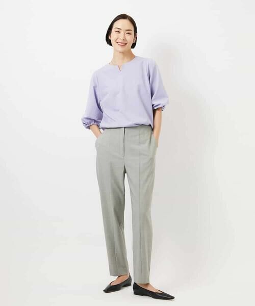 MICHEL KLEIN / ミッシェルクラン カットソー | 異素材スリーブカットソー | 詳細7