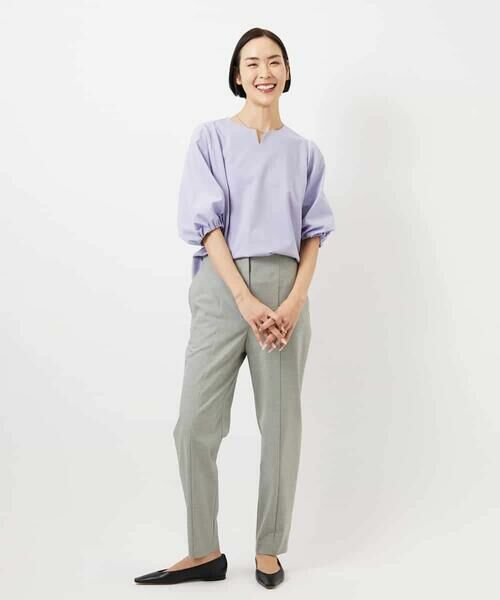 MICHEL KLEIN / ミッシェルクラン カットソー | 異素材スリーブカットソー | 詳細8