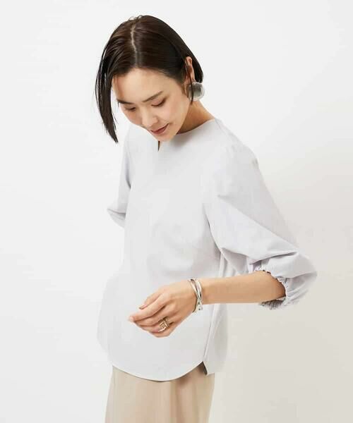 MICHEL KLEIN / ミッシェルクラン カットソー | 異素材スリーブカットソー | 詳細9