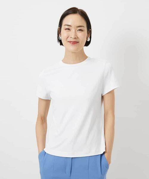 MICHEL KLEIN / ミッシェルクラン カットソー | [遮熱効果素材]クリーンシルエットTシャツ | 詳細13