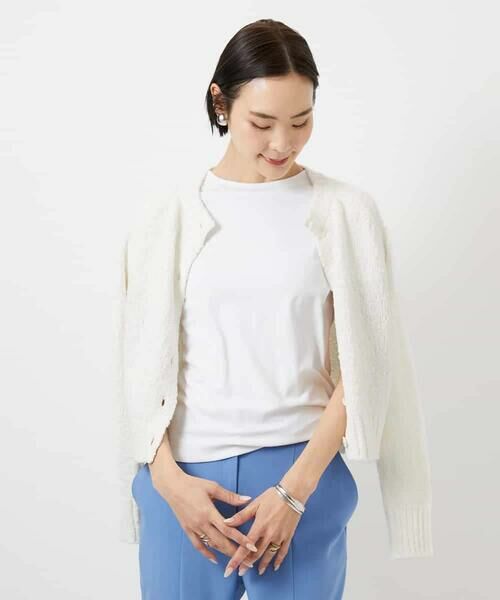 MICHEL KLEIN / ミッシェルクラン カットソー | [遮熱効果素材]クリーンシルエットTシャツ | 詳細17