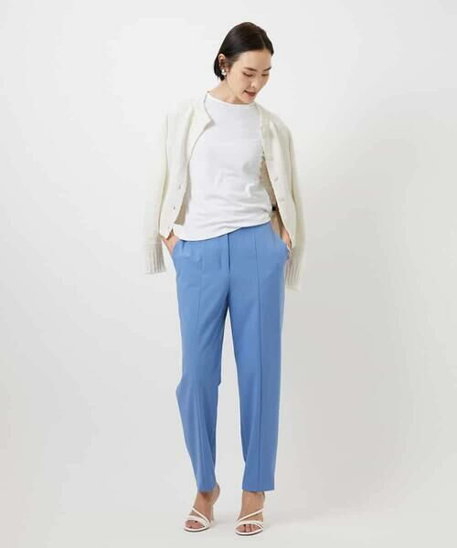 MICHEL KLEIN / ミッシェルクラン カットソー | [遮熱効果素材]クリーンシルエットTシャツ | 詳細20