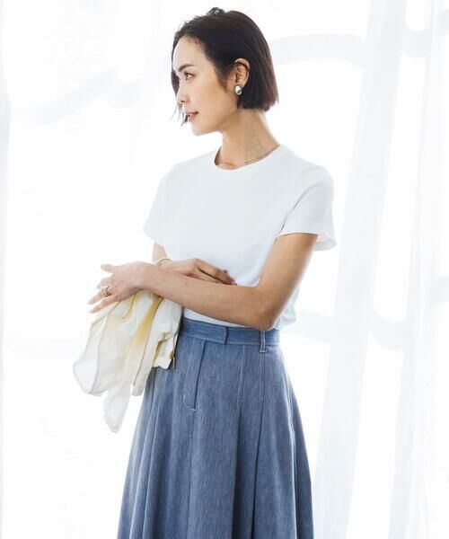 MICHEL KLEIN / ミッシェルクラン カットソー | [遮熱効果素材]クリーンシルエットTシャツ | 詳細22