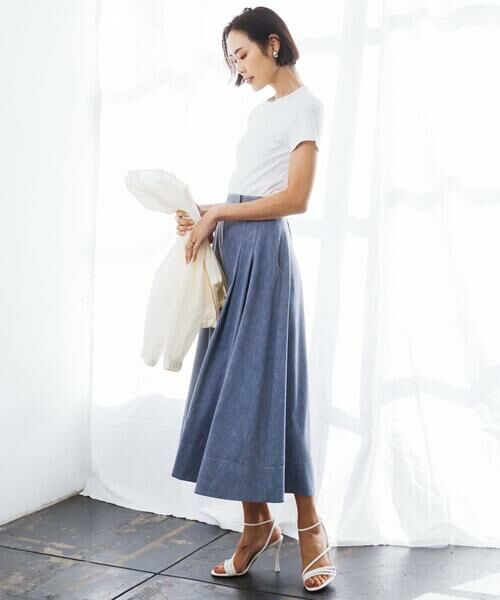 MICHEL KLEIN / ミッシェルクラン カットソー | [遮熱効果素材]クリーンシルエットTシャツ | 詳細25