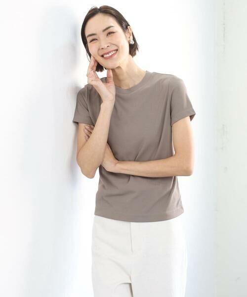 MICHEL KLEIN / ミッシェルクラン カットソー | [遮熱効果素材]クリーンシルエットTシャツ | 詳細26