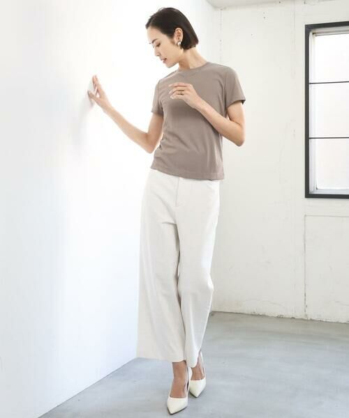 MICHEL KLEIN / ミッシェルクラン カットソー | [遮熱効果素材]クリーンシルエットTシャツ | 詳細30