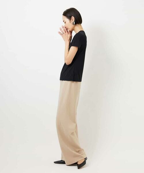 MICHEL KLEIN / ミッシェルクラン カットソー | [遮熱効果素材]クリーンシルエットTシャツ | 詳細4