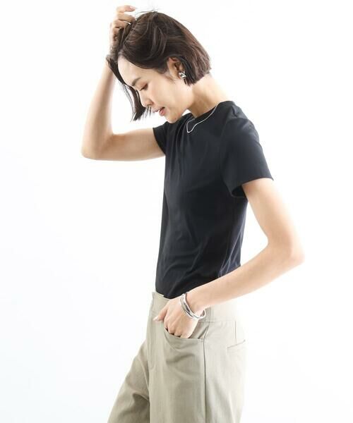 MICHEL KLEIN / ミッシェルクラン カットソー | [遮熱効果素材]クリーンシルエットTシャツ | 詳細9