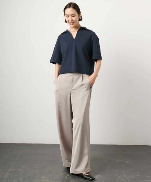 MICHEL KLEIN / ミッシェルクラン カットソー | 裏毛スキッパーカットソー | 詳細15