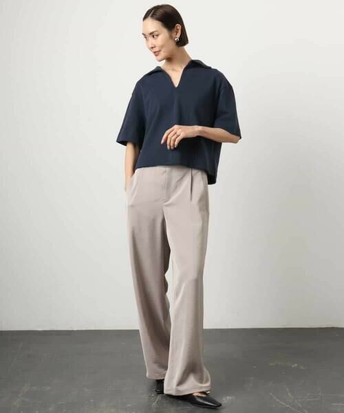 MICHEL KLEIN / ミッシェルクラン カットソー | 裏毛スキッパーカットソー | 詳細16