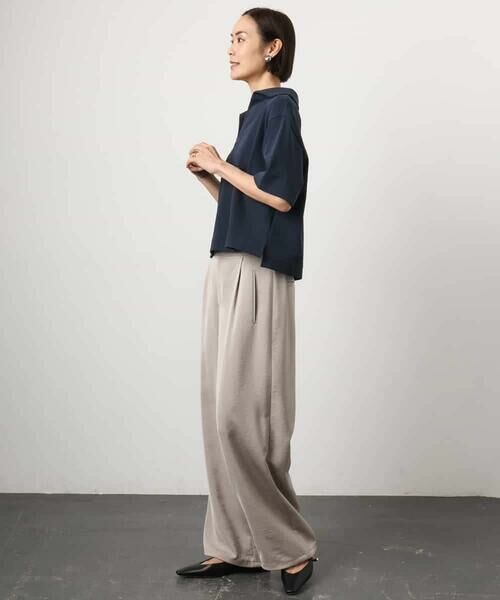 MICHEL KLEIN / ミッシェルクラン カットソー | 裏毛スキッパーカットソー | 詳細17