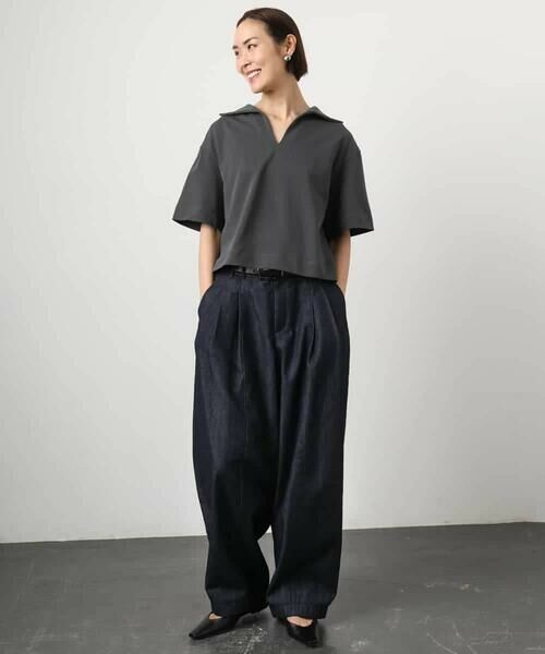 MICHEL KLEIN / ミッシェルクラン カットソー | 裏毛スキッパーカットソー | 詳細25