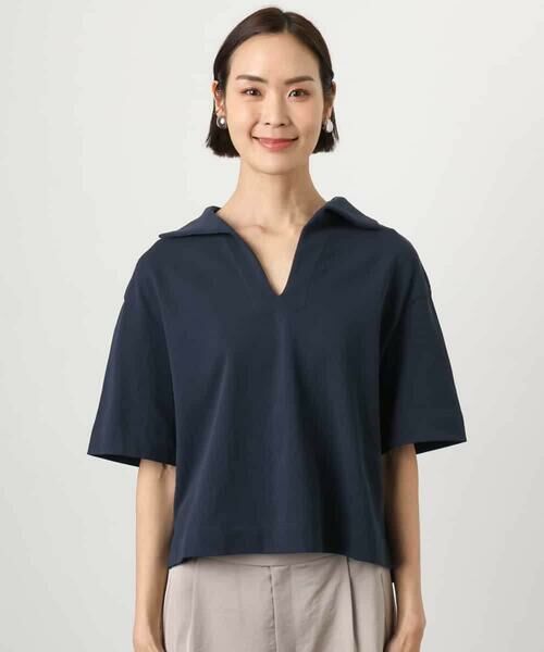 MICHEL KLEIN / ミッシェルクラン カットソー | 裏毛スキッパーカットソー | 詳細3