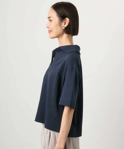 MICHEL KLEIN / ミッシェルクラン カットソー | 裏毛スキッパーカットソー | 詳細4