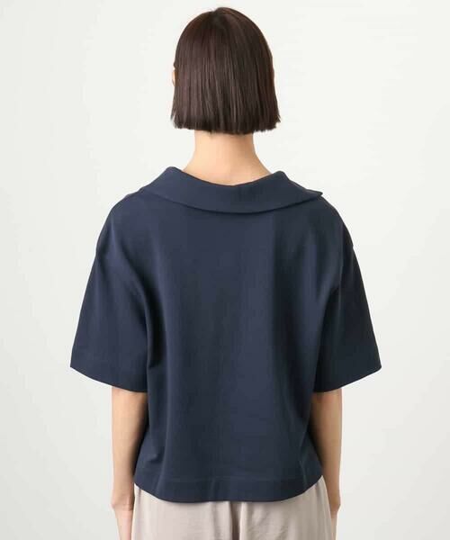 MICHEL KLEIN / ミッシェルクラン カットソー | 裏毛スキッパーカットソー | 詳細5