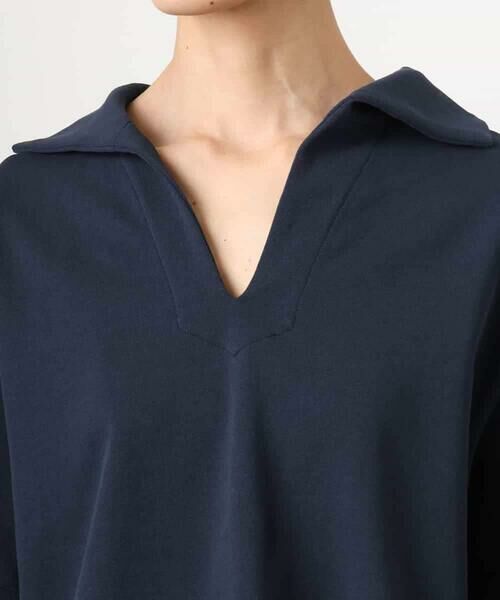 MICHEL KLEIN / ミッシェルクラン カットソー | 裏毛スキッパーカットソー | 詳細6