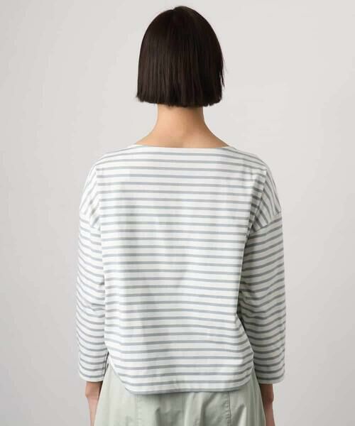 MICHEL KLEIN / ミッシェルクラン カットソー | タックデザイン バスクボーダーTシャツ | 詳細15