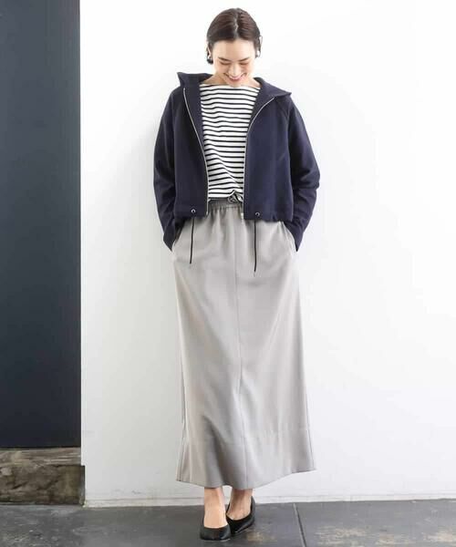 MICHEL KLEIN / ミッシェルクラン カットソー | タックデザイン バスクボーダーTシャツ | 詳細8