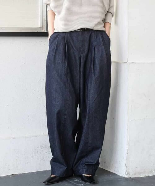 MICHEL KLEIN / ミッシェルクラン チノ・ワークパンツ | [セットアップ対応]デニムバレルパンツ | 詳細2