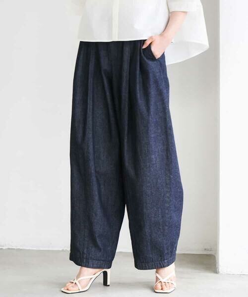 MICHEL KLEIN / ミッシェルクラン チノ・ワークパンツ | [セットアップ対応]デニムバレルパンツ | 詳細23