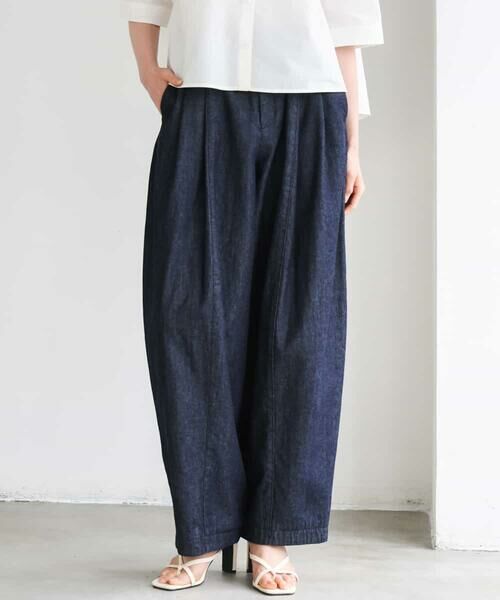 MICHEL KLEIN / ミッシェルクラン チノ・ワークパンツ | [セットアップ対応]デニムバレルパンツ | 詳細24