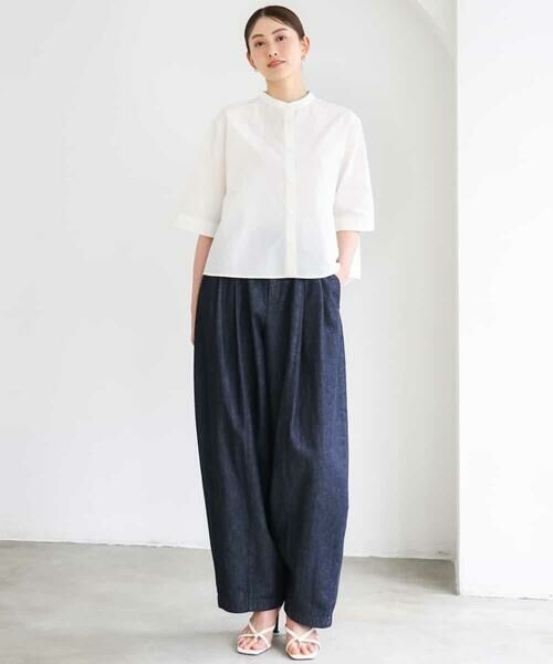 MICHEL KLEIN / ミッシェルクラン チノ・ワークパンツ | [セットアップ対応]デニムバレルパンツ | 詳細25