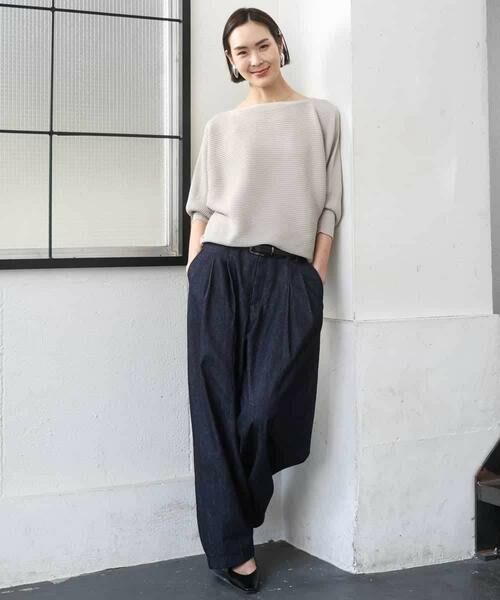 MICHEL KLEIN / ミッシェルクラン チノ・ワークパンツ | [セットアップ対応]デニムバレルパンツ | 詳細3