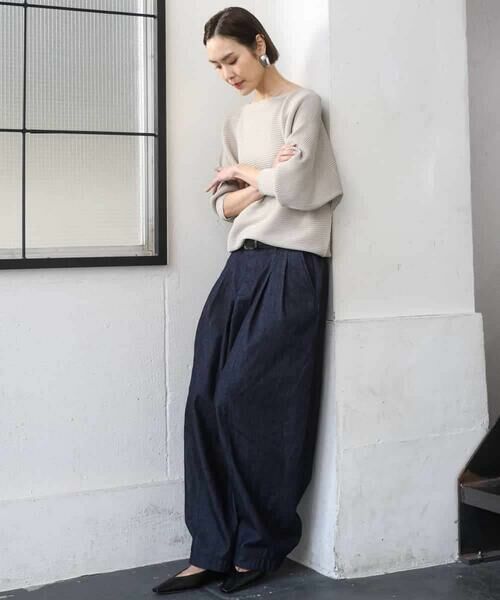 MICHEL KLEIN / ミッシェルクラン チノ・ワークパンツ | [セットアップ対応]デニムバレルパンツ | 詳細4