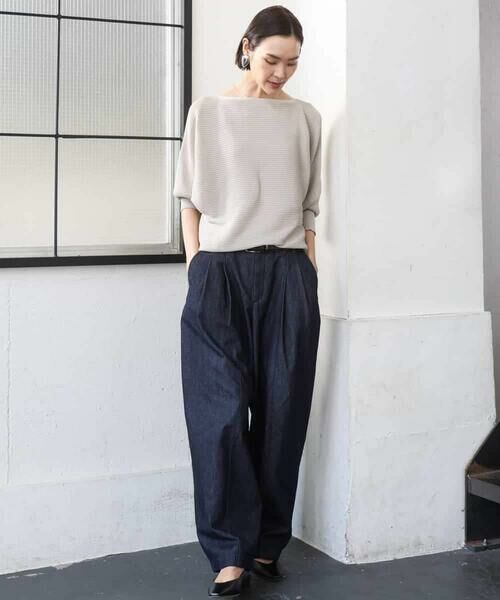 MICHEL KLEIN / ミッシェルクラン チノ・ワークパンツ | [セットアップ対応]デニムバレルパンツ | 詳細5