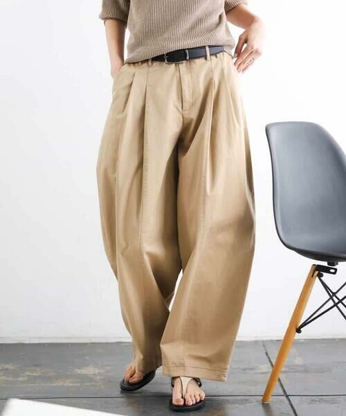 MICHEL KLEIN / ミッシェルクラン チノ・ワークパンツ | チノバレルパンツ | 詳細1