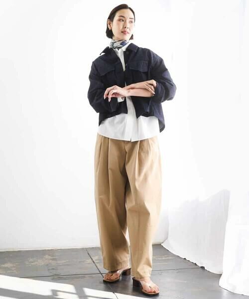 MICHEL KLEIN / ミッシェルクラン チノ・ワークパンツ | チノバレルパンツ | 詳細12