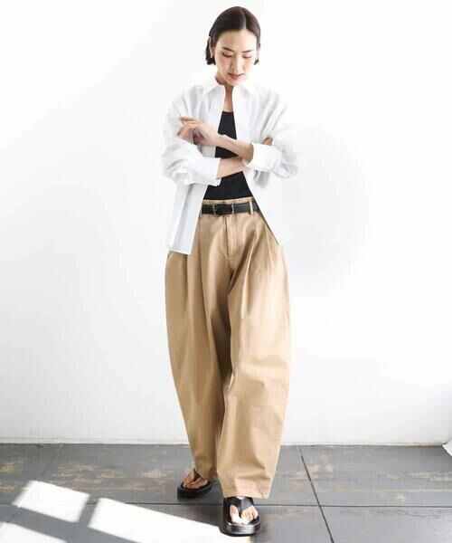 MICHEL KLEIN / ミッシェルクラン チノ・ワークパンツ | チノバレルパンツ | 詳細15