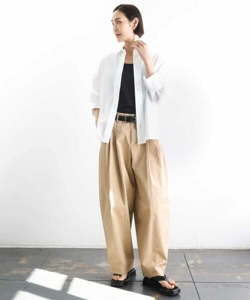 MICHEL KLEIN / ミッシェルクラン チノ・ワークパンツ | チノバレルパンツ | 詳細16