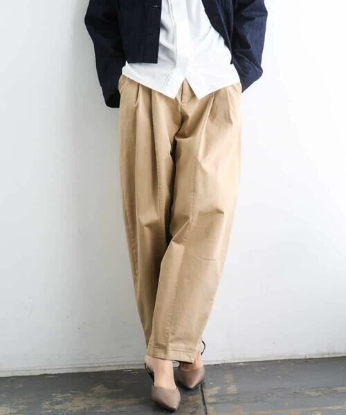 MICHEL KLEIN / ミッシェルクラン チノ・ワークパンツ | チノバレルパンツ | 詳細7