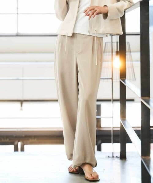 MICHEL KLEIN / ミッシェルクラン その他パンツ | [リラックスボトム]ダルサテン ワイドパンツ | 詳細13