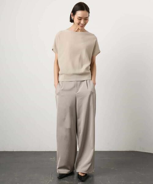 MICHEL KLEIN / ミッシェルクラン その他パンツ | [リラックスボトム]ダルサテン ワイドパンツ | 詳細26