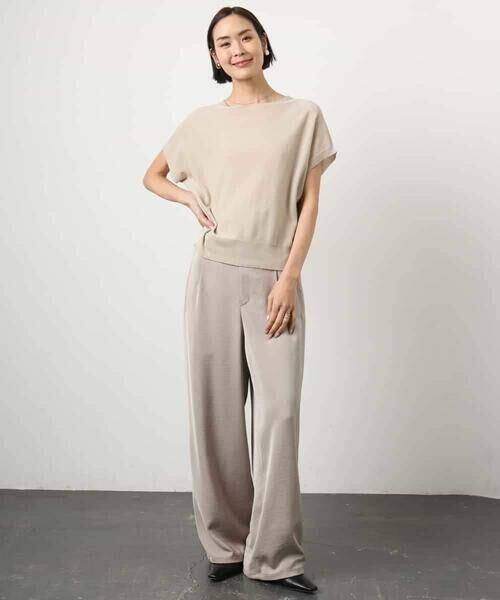 MICHEL KLEIN / ミッシェルクラン その他パンツ | [リラックスボトム]ダルサテン ワイドパンツ | 詳細28