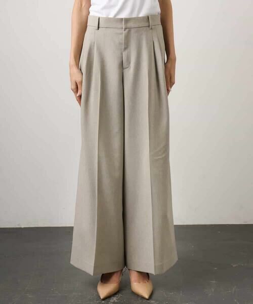 MICHEL KLEIN / ミッシェルクラン その他パンツ | [セットアップ対応]ツイードライク　ワイドパンツ | 詳細24