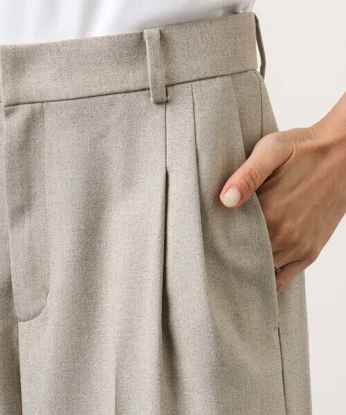 MICHEL KLEIN / ミッシェルクラン その他パンツ | [セットアップ対応]ツイードライク　ワイドパンツ | 詳細29