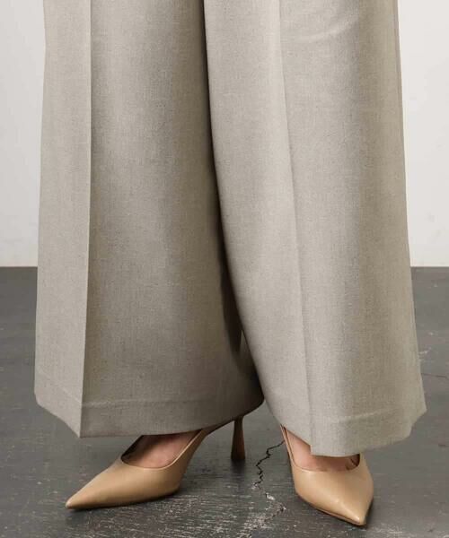 MICHEL KLEIN / ミッシェルクラン その他パンツ | [セットアップ対応]ツイードライク　ワイドパンツ | 詳細30