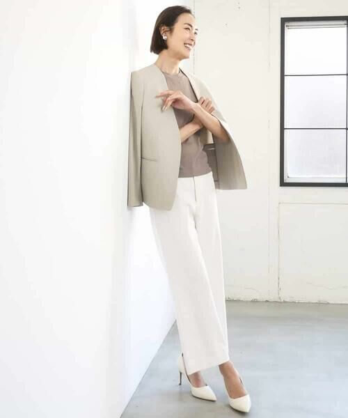 MICHEL KLEIN / ミッシェルクラン その他パンツ | [定番人気]ドライストレッチワイドパンツ | 詳細13