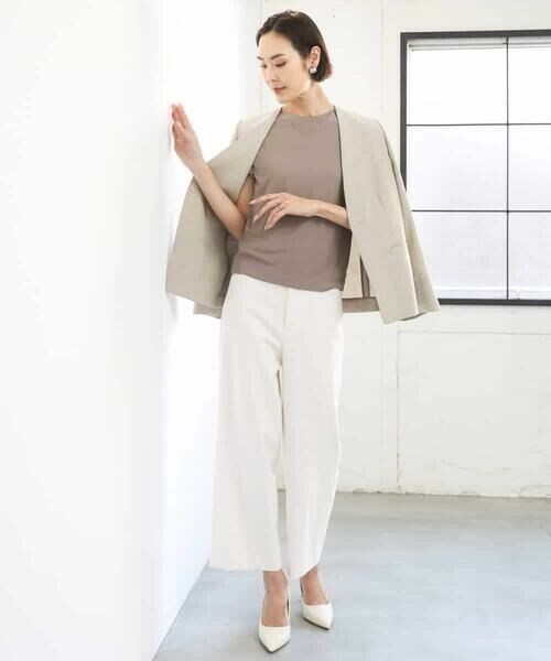 MICHEL KLEIN / ミッシェルクラン その他パンツ | [定番人気]ドライストレッチワイドパンツ | 詳細14