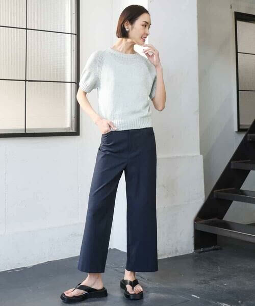 MICHEL KLEIN / ミッシェルクラン その他パンツ | [定番人気]ドライストレッチワイドパンツ | 詳細23