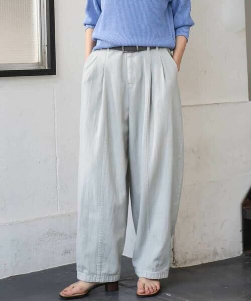 MICHEL KLEIN / ミッシェルクラン チノ・ワークパンツ | [セットアップ対応]デニムバレルパンツ | 詳細1