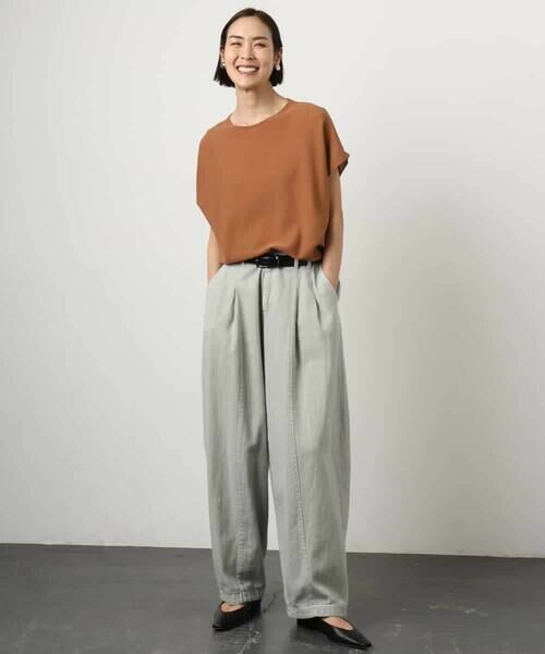 MICHEL KLEIN / ミッシェルクラン チノ・ワークパンツ | [セットアップ対応]デニムバレルパンツ | 詳細12