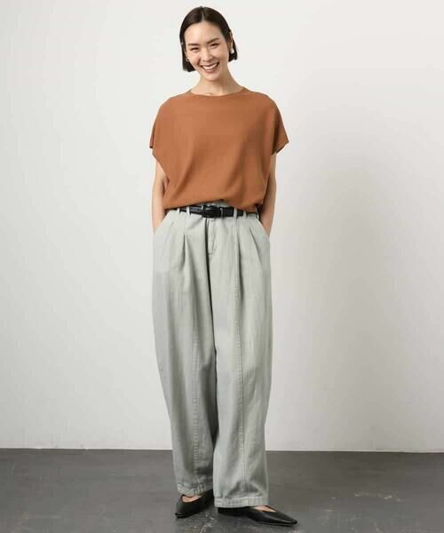 MICHEL KLEIN / ミッシェルクラン チノ・ワークパンツ | [セットアップ対応]デニムバレルパンツ | 詳細13