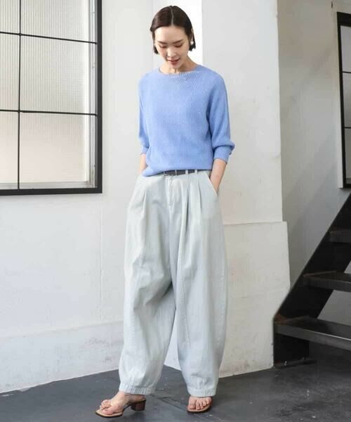 MICHEL KLEIN / ミッシェルクラン チノ・ワークパンツ | [セットアップ対応]デニムバレルパンツ | 詳細2