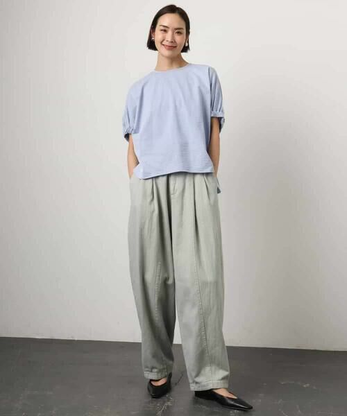 MICHEL KLEIN / ミッシェルクラン チノ・ワークパンツ | [セットアップ対応]デニムバレルパンツ | 詳細24