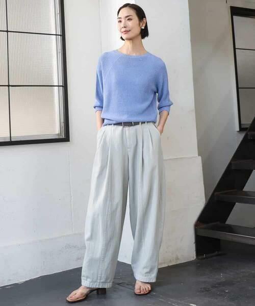 MICHEL KLEIN / ミッシェルクラン チノ・ワークパンツ | [セットアップ対応]デニムバレルパンツ | 詳細3