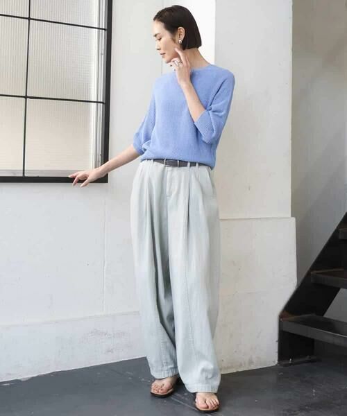 MICHEL KLEIN / ミッシェルクラン チノ・ワークパンツ | [セットアップ対応]デニムバレルパンツ | 詳細4